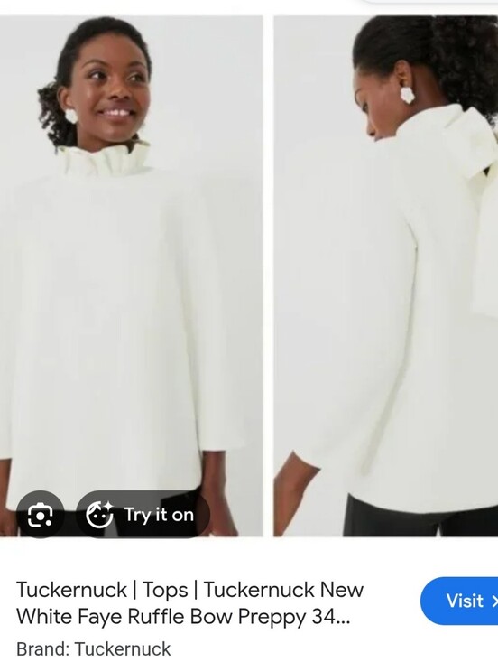 Tuckernuck Tops - Tuckernuck White Faye Blouse In Small Last One